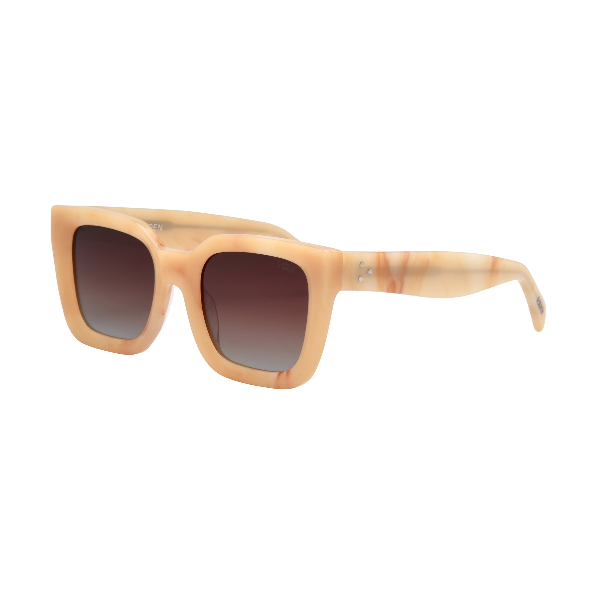 Alden Sunglasses in DOLCE DE LECHE / TAN GRADIENT POLARIZED LENS - Detail 02 -