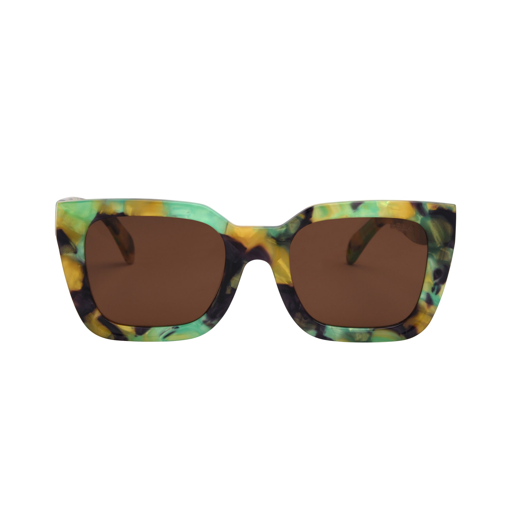 Alden Sunglasses in SEAGLASS TORT / TAN POLARIZED LENS - Detail 01 -