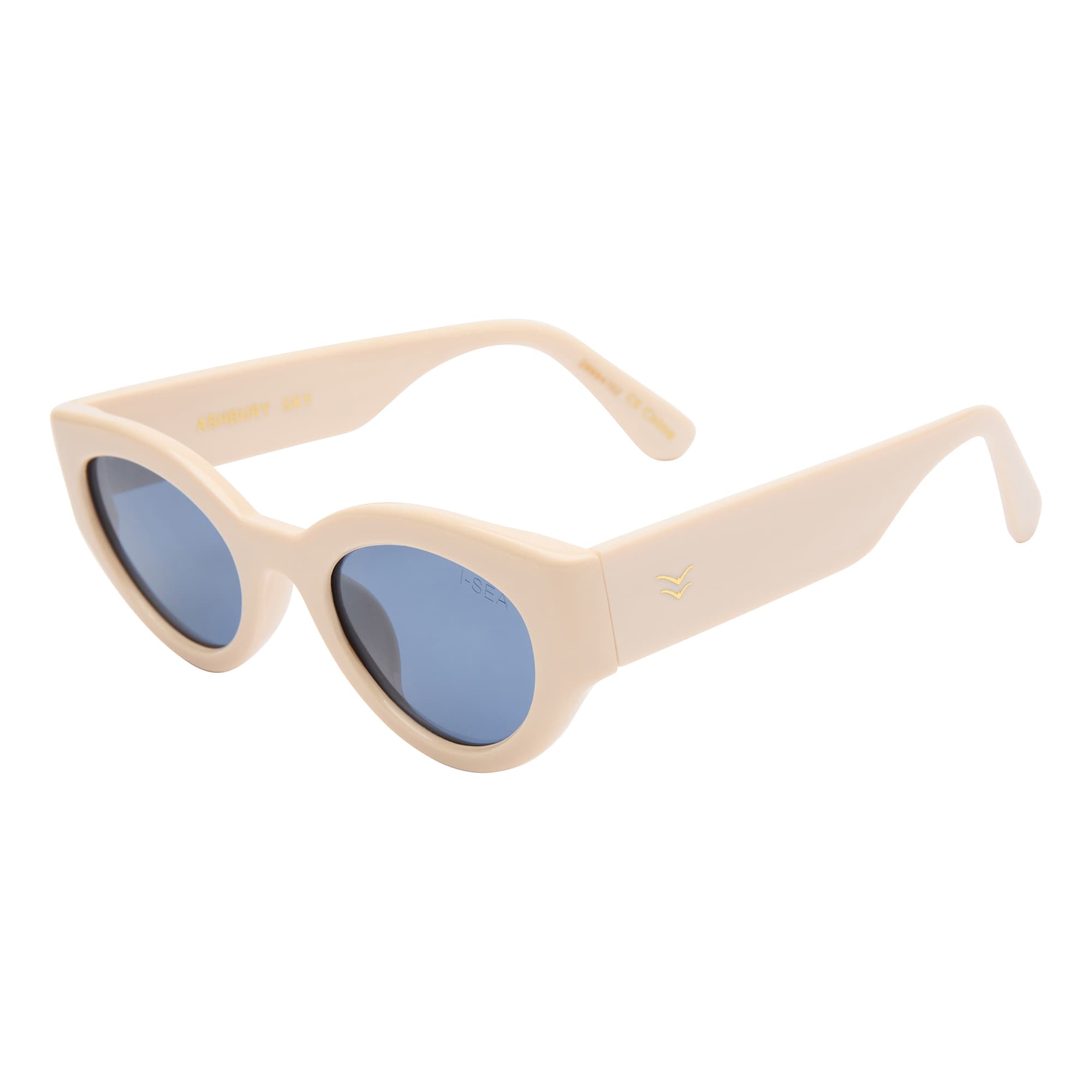 Ashbury Sunglasses in Cream / Navy - Detail 02 -