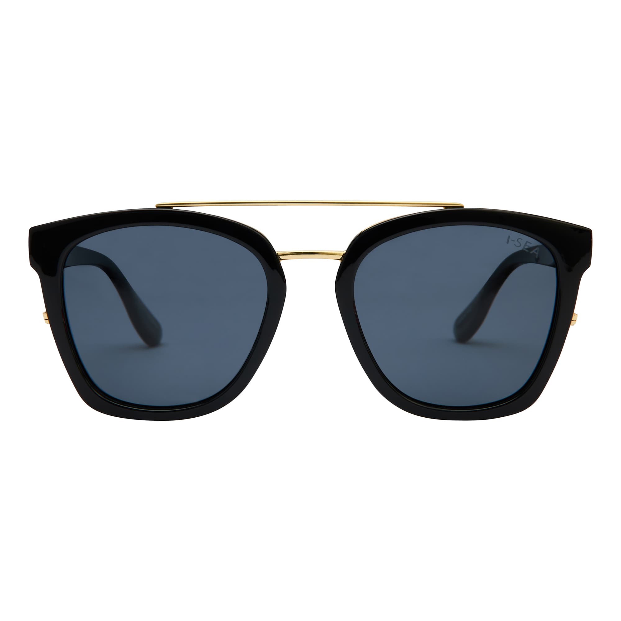 Chloe Sunglasses in Black / Smoke - front -