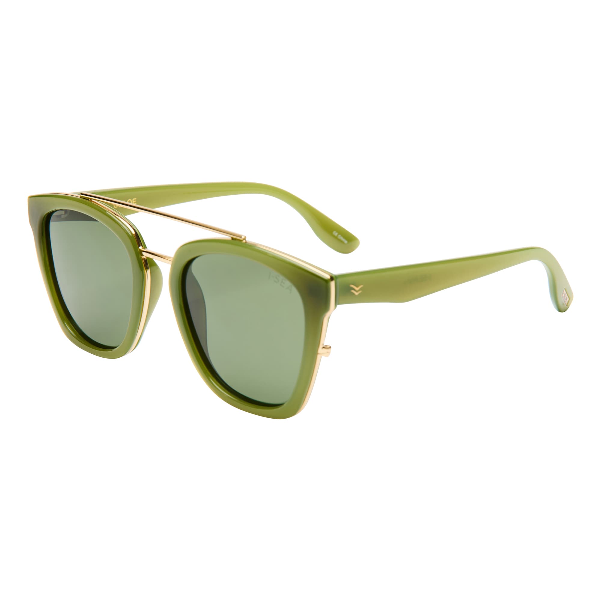 Chloe Sunglasses in Moss / Green - side -