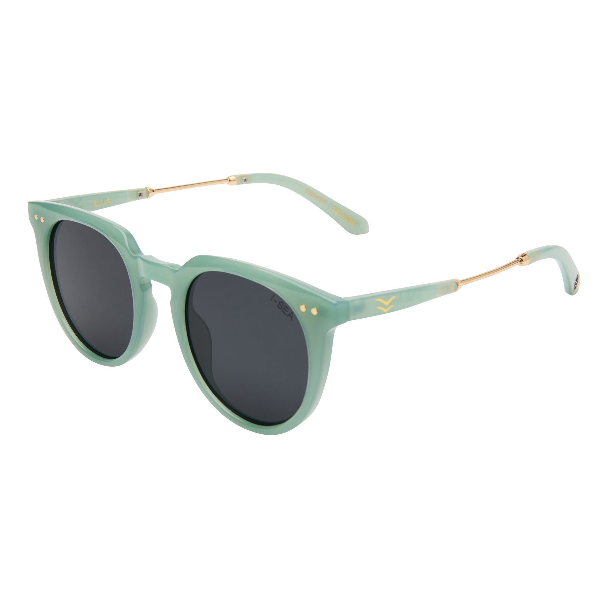 ELLA Sunglasses in SAGE / SMOKE POLARIZED LENS - Detail 02 -