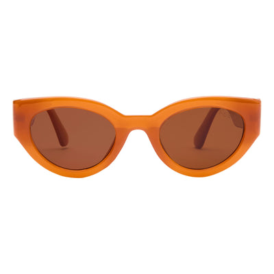Ashbury Sunglasses in Apricot / Brown - Detail 01 - 