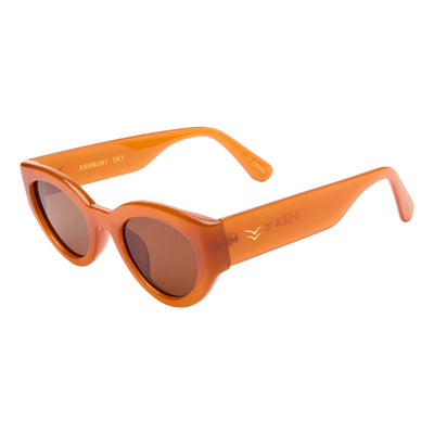 Ashbury Sunglasses in Apricot / Brown - Detail 02 - 
