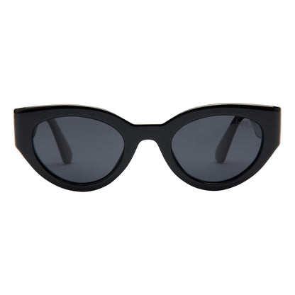 Ashbury Sunglasses in BLACK / SMOKE POLARIZED LENS - Detail 01 - 