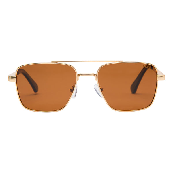 I-SEA Cooper Sunglasses - Gold/Brown Polarized Lens main image 0