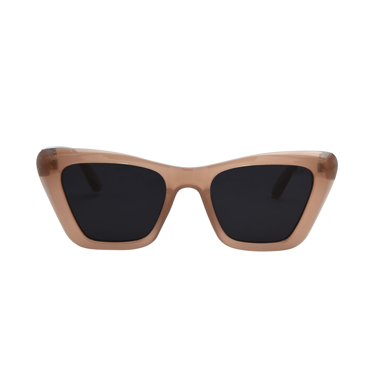 Otra daisy plastic sunglasses frosted ivory frames brown lens 100% UV protection OTRA Nia - Black Wayfarer Sunglasses with Smoke Lenses & 100  main image 3