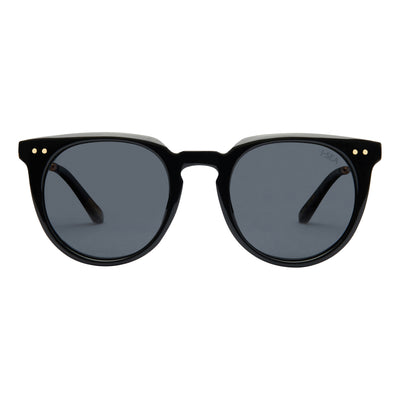 ELLA Sunglasses in BLACK / SMOKE POLARIZED LENS - Detail 01 - 