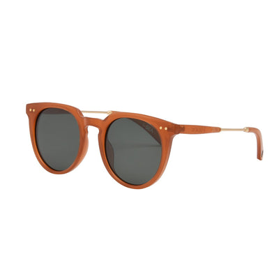 ELLA Sunglasses in MAPLE / GREEN POLARIZED LENS - Detail 02 - 